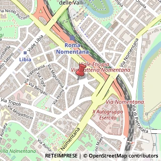 Mappa Via Tripolitania, 190, 00199 Roma, Roma (Lazio)
