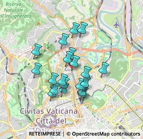 Mappa Via Rabirio, 00196 Roma RM, Italia (1.4955)