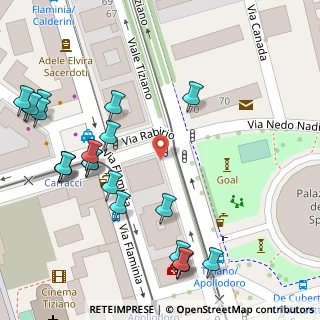 Mappa Via Rabirio, 00196 Roma RM, Italia (0.09524)