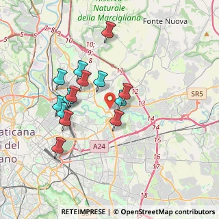 Mappa Via Celso Ulpiani, 00156 Roma RM, Italia (3.43857)