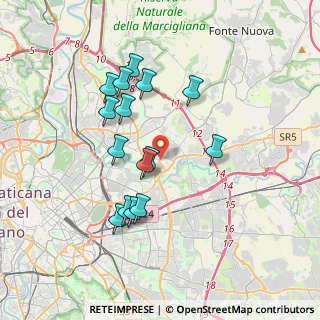 Mappa Via Celso Ulpiani, 00156 Roma RM, Italia (3.55667)