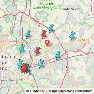 Mappa Via Celso Ulpiani, 00156 Roma RM, Italia (5.00357)