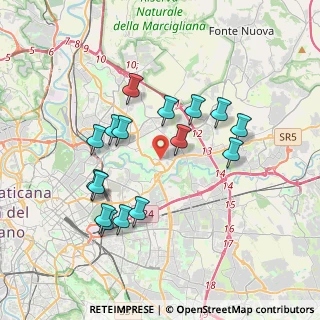Mappa Via Celso Ulpiani, 00156 Roma RM, Italia (3.7175)
