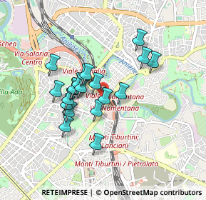 Mappa Via Dessiè, 00199 Roma RM, Italia (0.734)