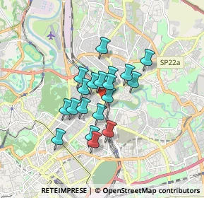 Mappa Via Dessiè, 00199 Roma RM, Italia (1.27316)