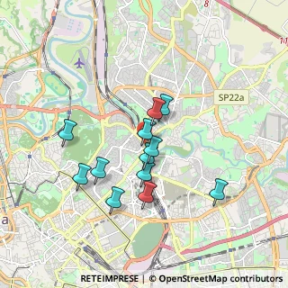 Mappa Via Endertà, 00199 Roma RM, Italia (1.59917)