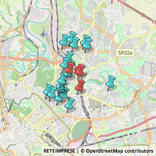 Mappa Via Endertà, 00199 Roma RM, Italia (1.468)