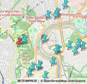 Mappa Via Antonazzo Romano, 00196 Roma RM, Italia (1.2895)