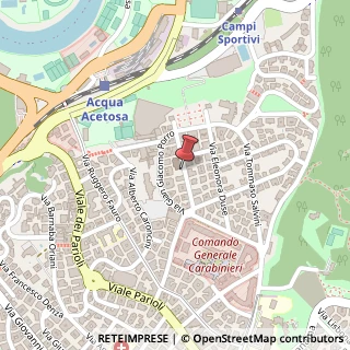 Mappa Via di Villa Emiliani, 11, 00197 Roma, Roma (Lazio)