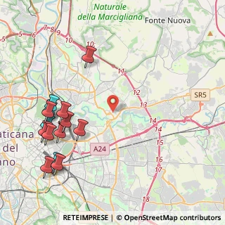 Mappa Via Giovanni Battista Scanaroli, 00156 Roma RM, Italia (5.54286)