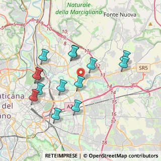 Mappa Via Giovanni Battista Scanaroli, 00156 Roma RM, Italia (4.04143)