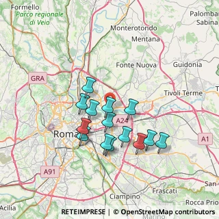 Mappa Via Giovanni Battista Scanaroli, 00156 Roma RM, Italia (6.38286)