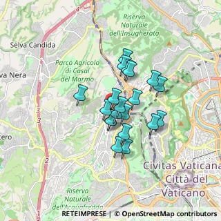 Mappa Via Giuseppe Girolami, 00168 Roma RM, Italia (1.2725)