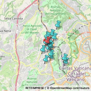 Mappa Via Giuseppe Girolami, 00168 Roma RM, Italia (1.03588)