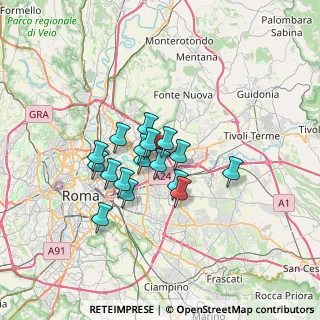 Mappa Via Sant'Angelo Romano, 00156 Roma RM, Italia (5.09471)