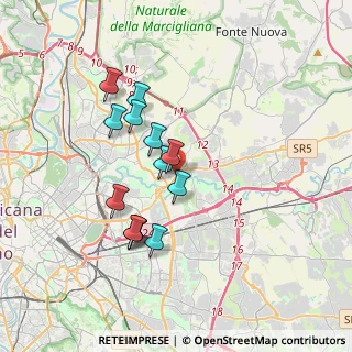 Mappa Tiburtina- Nasini, 00156 Roma RM, Italia (3.29385)