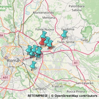 Mappa Via Bonefro, 00131 Roma RM, Italia (5.62923)