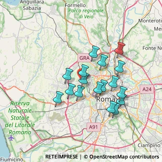 Mappa Via Gustavo Pacetti, 00168 Roma RM, Italia (6.47706)