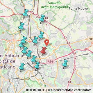 Mappa Vicolo del Casale Rocchi, 00158 Roma RM, Italia (4.68643)