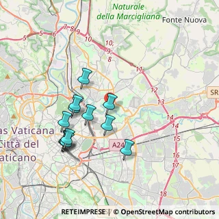 Mappa Vicolo del Casale Rocchi, 00158 Roma RM, Italia (3.69417)