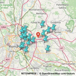 Mappa Via Roccasecca, 00131 Roma RM, Italia (6.71941)