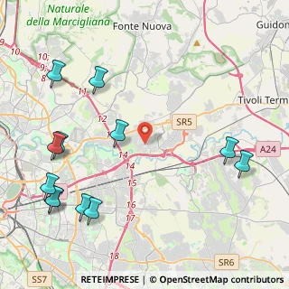 Mappa Via Roccasecca, 00131 Roma RM, Italia (5.93917)