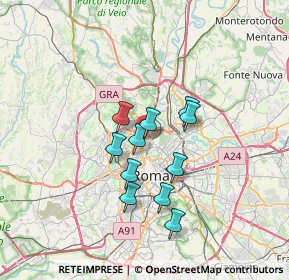 Mappa Viale De Coubertin Pietro, 00196 Roma RM, Italia (5.50182)