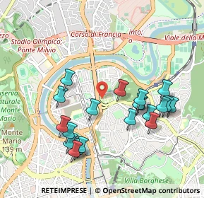 Mappa Viale De Coubertin Pietro, 00196 Roma RM, Italia (1.034)