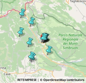 Mappa 00028 Subiaco RM, Italia (4.50643)