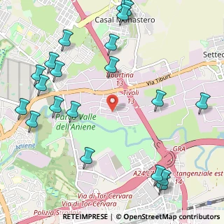 Mappa Via Cineto Romano, 00156 Roma RM, Italia (1.507)