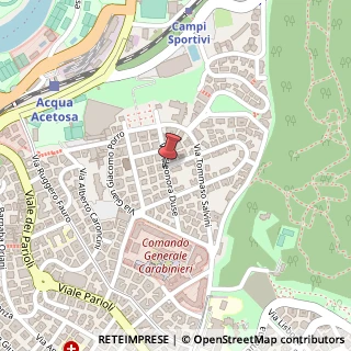 Mappa Via Eleonora Duse, 25, 00197 Roma, Roma (Lazio)