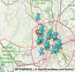 Mappa Via Bonfiglio Francesco, 00168 Roma RM, Italia (6.32556)