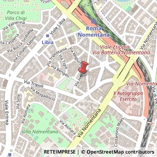 Mappa Via Homs,  39, 00199 Roma, Roma (Lazio)