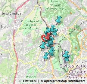Mappa Via Augusto Tebaldi, 00168 Roma RM, Italia (1.11824)