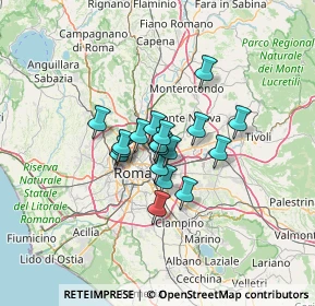 Mappa Via del Casale Rocchi, 00158 Roma RM, Italia (8.47889)