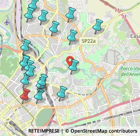 Mappa Via del Casale Rocchi, 00158 Roma RM, Italia (2.58947)