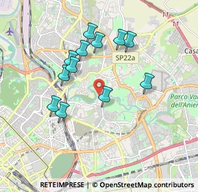 Mappa Via del Casale Rocchi, 00158 Roma RM, Italia (1.74583)