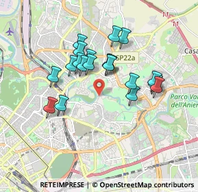 Mappa Via del Casale Rocchi, 00158 Roma RM, Italia (1.596)