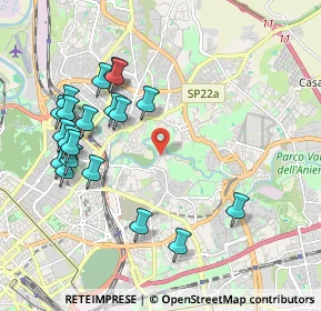 Mappa Via del Casale Rocchi, 00158 Roma RM, Italia (2.278)