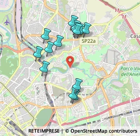 Mappa Via del Casale Rocchi, 00158 Roma RM, Italia (1.83643)