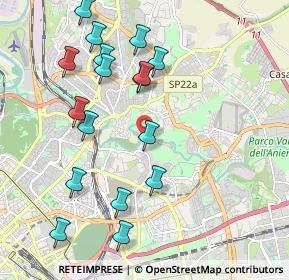 Mappa Via del Casale Rocchi, 00158 Roma RM, Italia (2.27882)