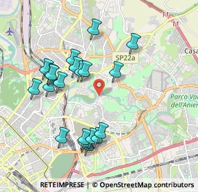 Mappa Via del Casale Rocchi, 00158 Roma RM, Italia (2.0125)