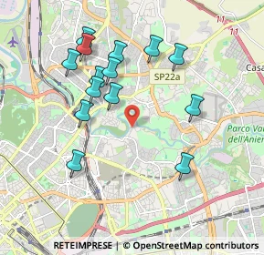 Mappa Via del Casale Rocchi, 00158 Roma RM, Italia (1.97071)