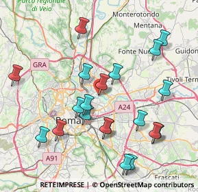 Mappa Via del Casale Rocchi, 00158 Roma RM, Italia (8.9075)
