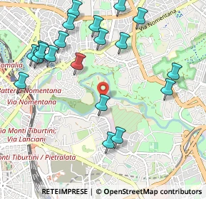 Mappa Via del Casale Rocchi, 00158 Roma RM, Italia (1.283)