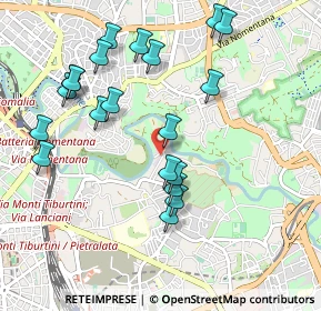 Mappa Via del Casale Rocchi, 00158 Roma RM, Italia (1.087)