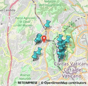 Mappa Via Muzio Claudia, 00168 Roma RM, Italia (1.60833)