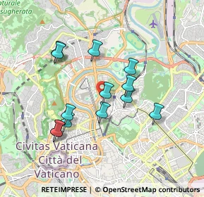 Mappa Via Cavalier D'Arpino, 00197 Roma RM, Italia (1.70692)