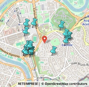Mappa Via Cavalier D'Arpino, 00197 Roma RM, Italia (0.4715)