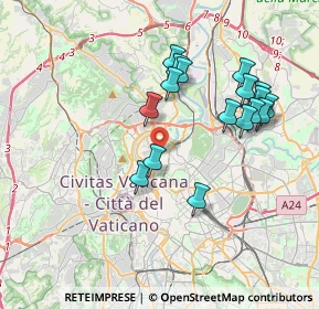 Mappa Via Cavalier D'Arpino, 00197 Roma RM, Italia (3.86471)